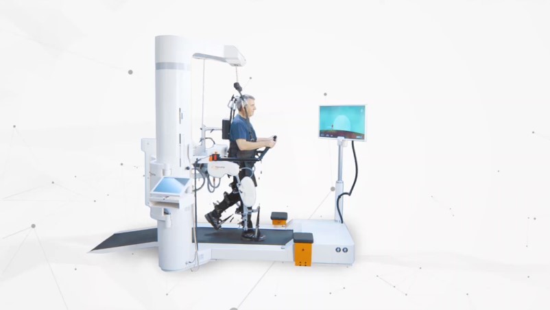 obraz przedstawiający cechy terapii na robocie Lokomat