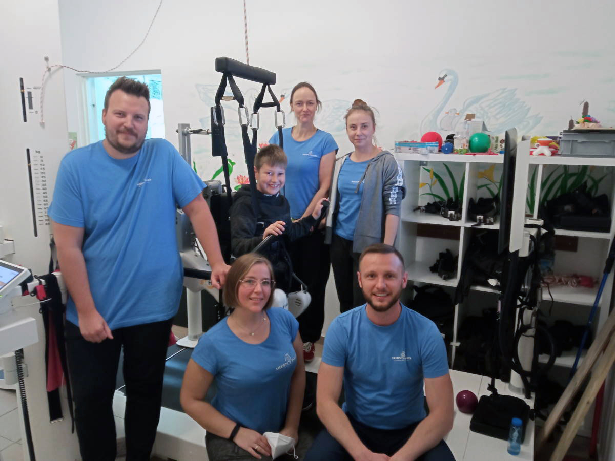 zespół obsługujący Lokomat - Zagórze